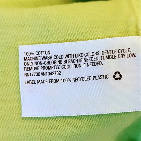 CROPPED SHORT SLEEVE NEON GREEN 100% COTTON T-SHIRT SIZE XS - Picture 5 of 7